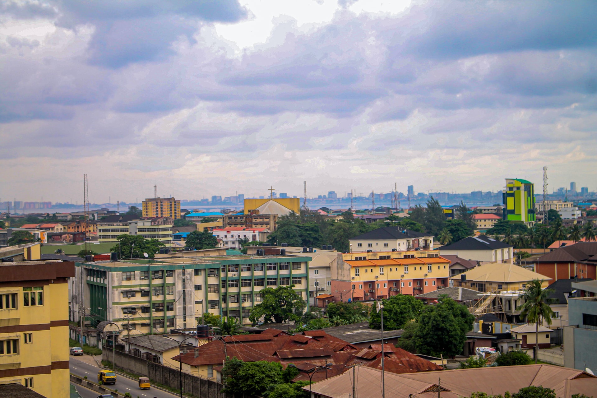 Aerial view of the Lagos Landscape