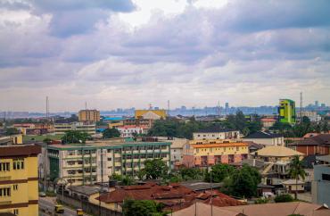 A suburb in Lagos, Nigeria. 